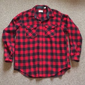 LL Bean Buffalo Check Wool Flannel